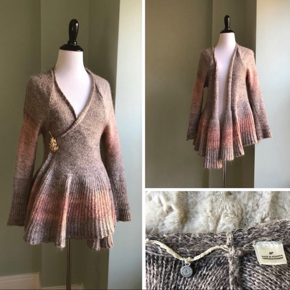 Anthropologie Sweaters - ANTHRO Knitted Knotted Cody Peplum Cardigan